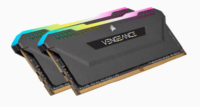 VENGEANCE RGB PRO SL 16GB (2x8GB) DDR4 DRAM 3200MHz C16 Memory Kit — Black