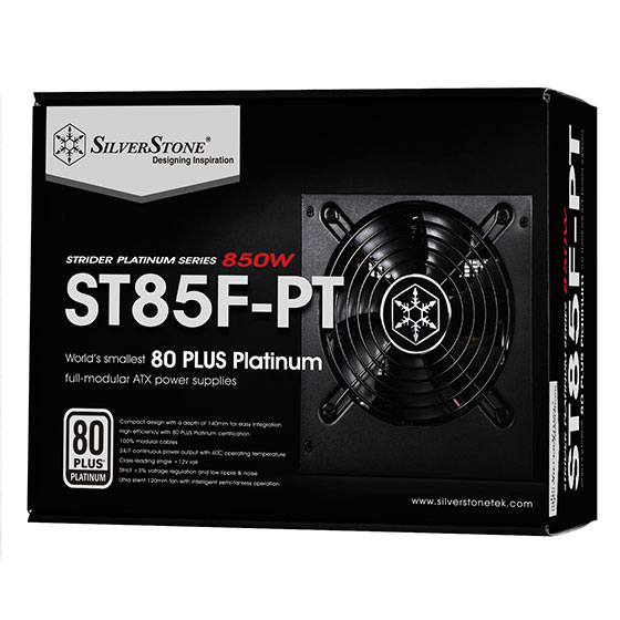 SilverStone SST-ST85F-PT 80 PLUS PLATINUM FULLY MODULAR 850W PSU