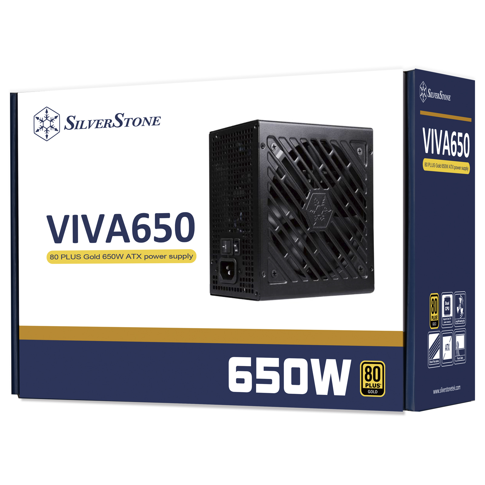 SilverStone VIVA 650 Gold 80 PLUS Gold 650W ATX power supply
