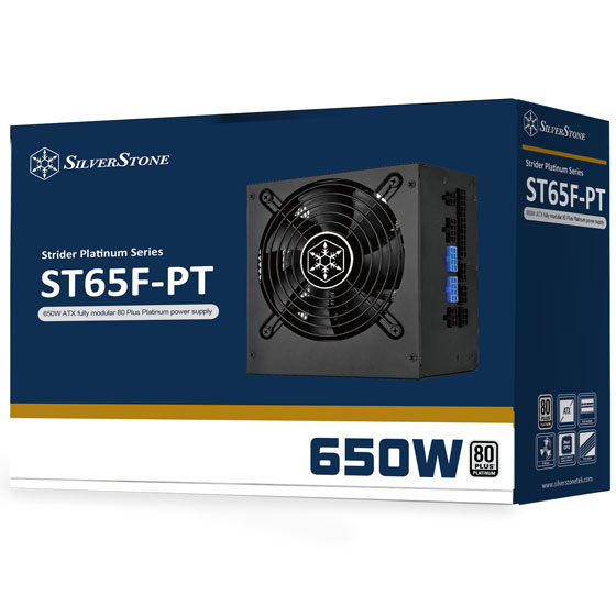 SilverStone SST-ST65F-PT 80 PLUS PLATINUM FULLY MODULAR 650W PSU